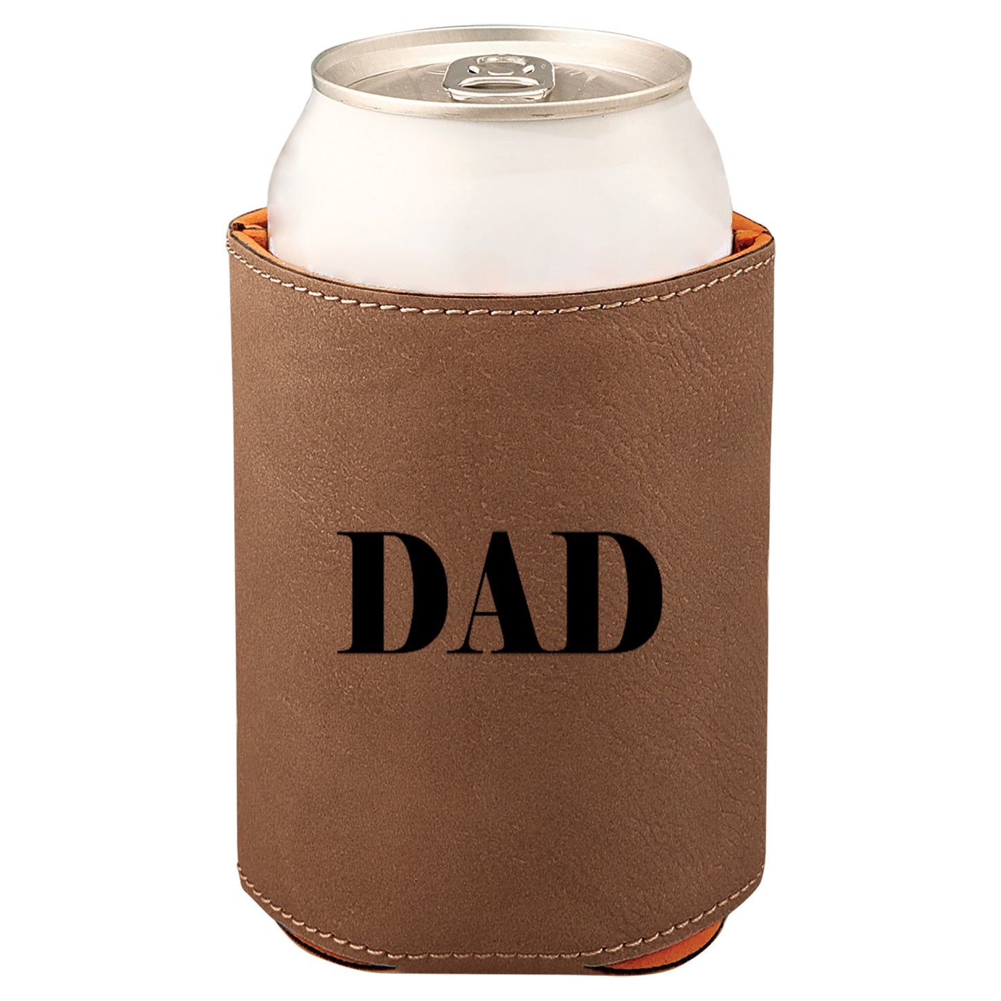 Dad Leatherette Koosie-Dark Brown