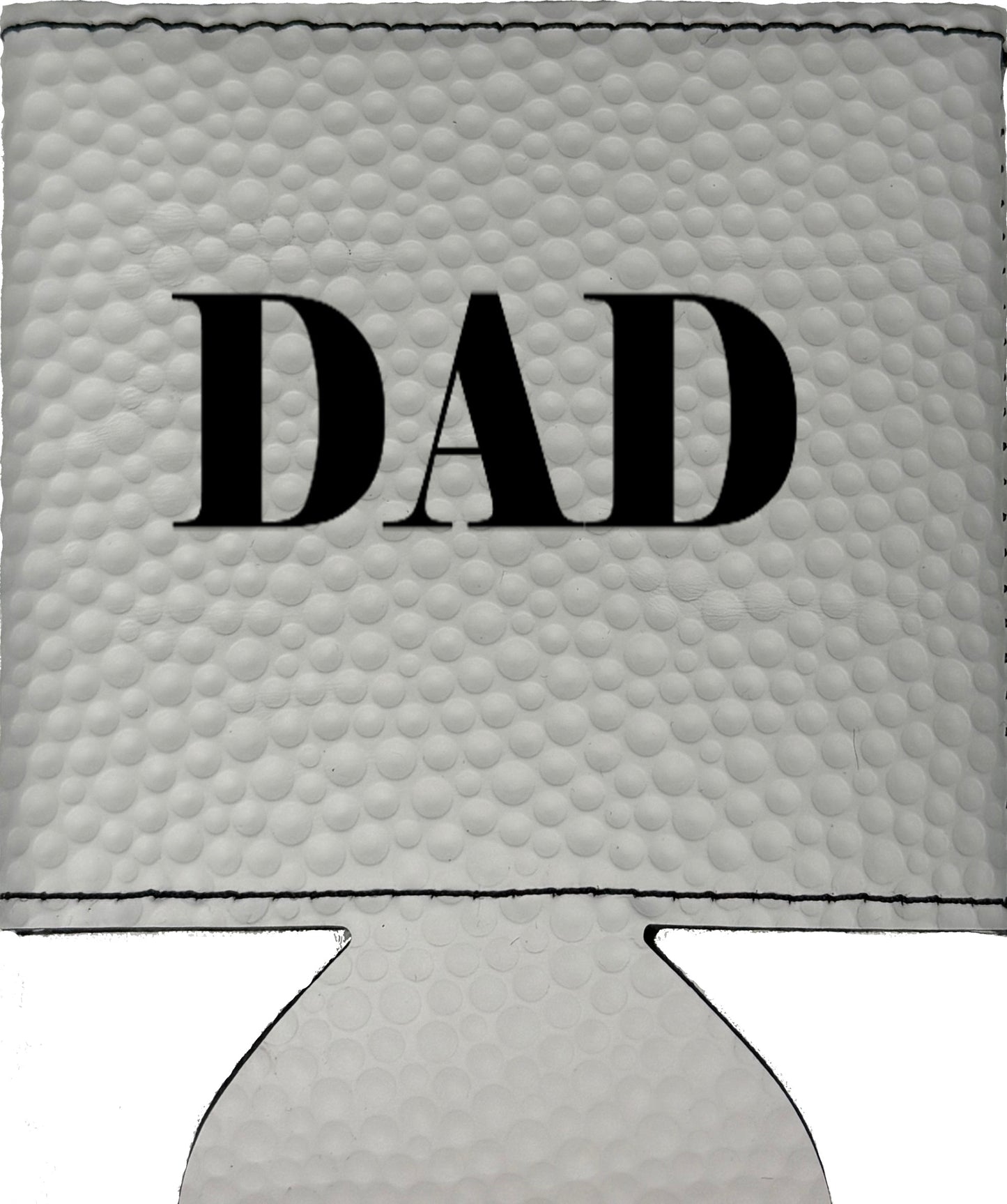 Dad Magnetic Leather Koozie-Golf Ball