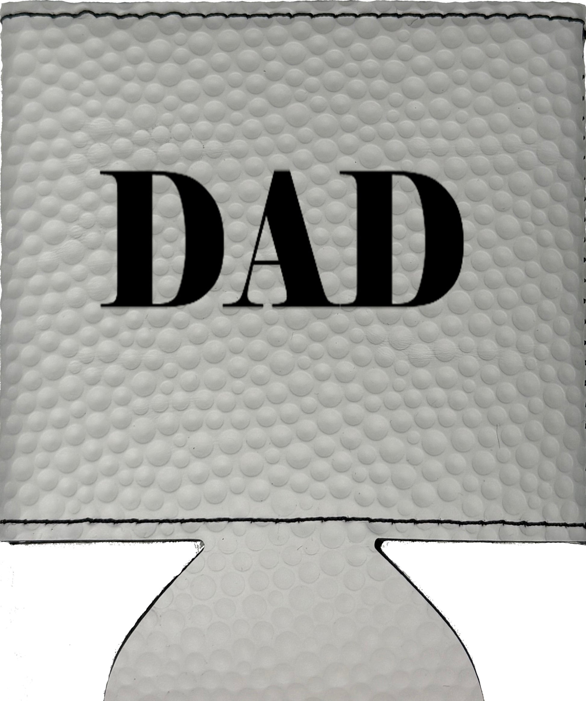 Dad Magnetic Leather Koozie-Golf Ball