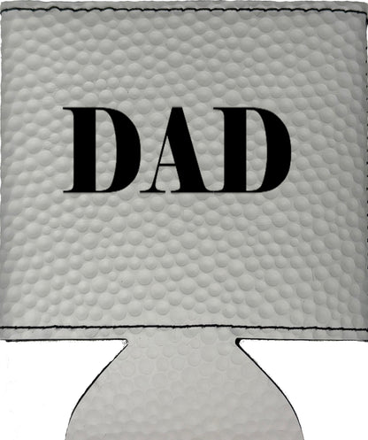 Dad Magnetic Leather Koozie-Golf Ball