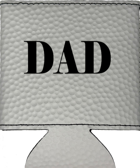Dad Magnetic Leather Koozie-Golf Ball