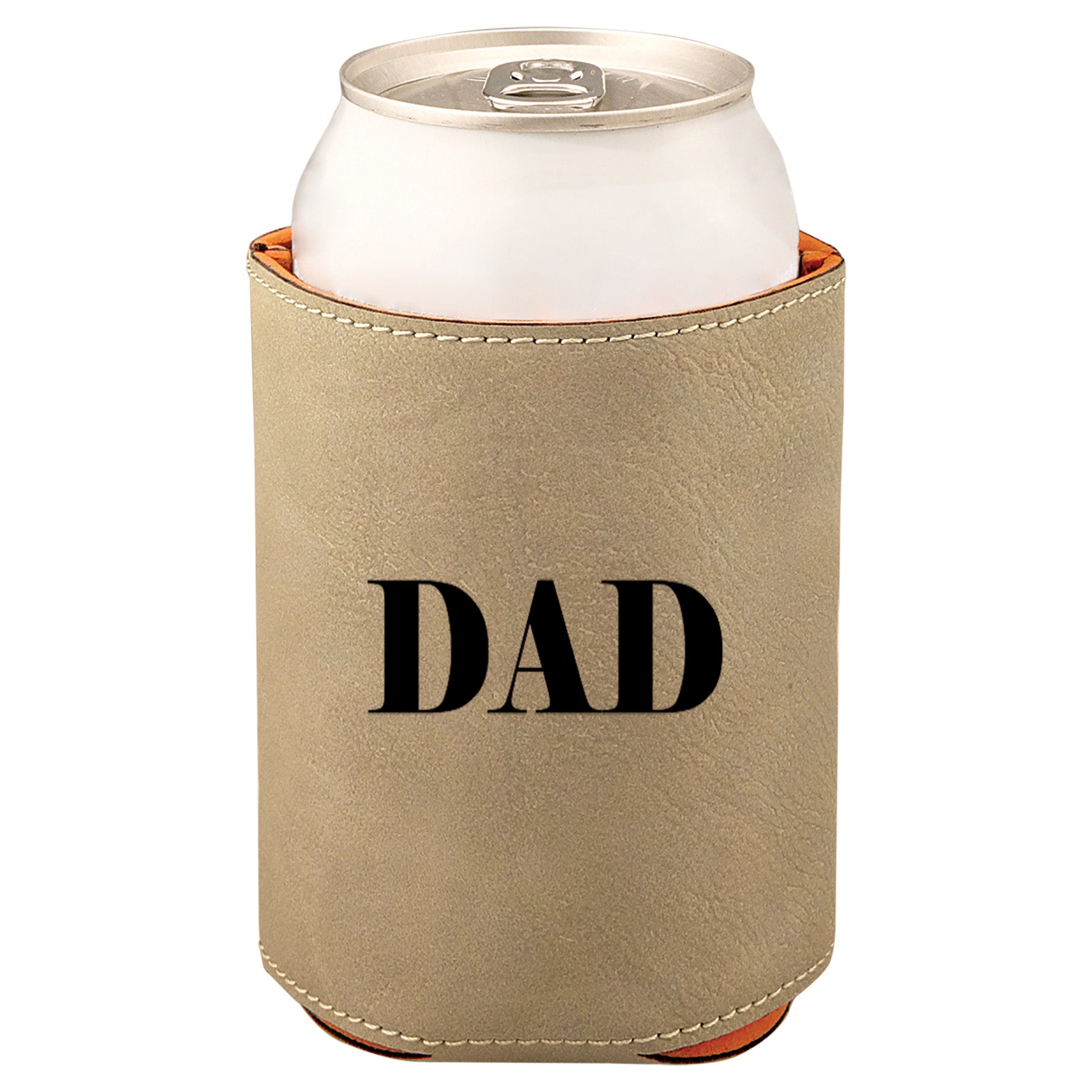 Dad Leatherette Koosie-Tan