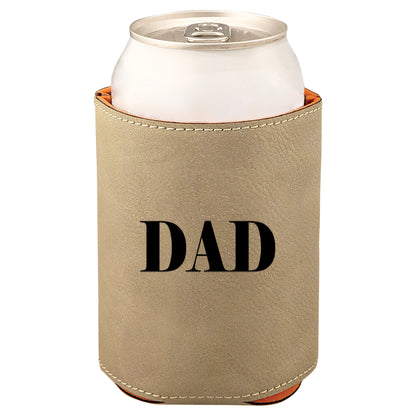 Dad Leatherette Koosie-Tan