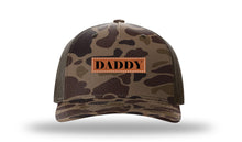 Load image into Gallery viewer, Daddy Leather Patch Richardson 112PFP Camo Hat
