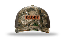 Load image into Gallery viewer, Daddy Leather Patch Richardson 112PFP Camo Hat

