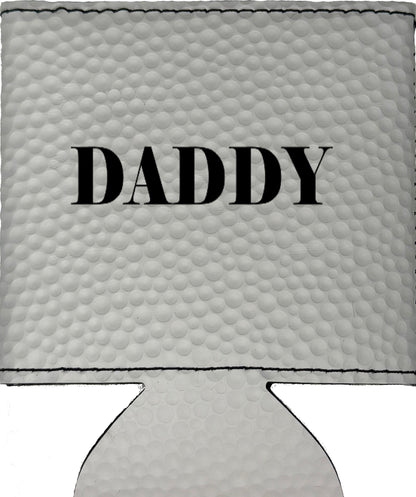 Daddy Magnetic Leather Koozie-Golf Ball