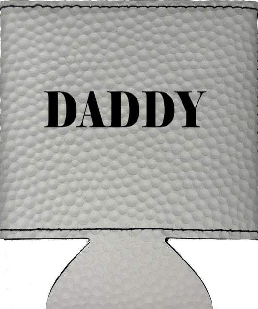 Daddy Magnetic Leather Koozie-Golf Ball