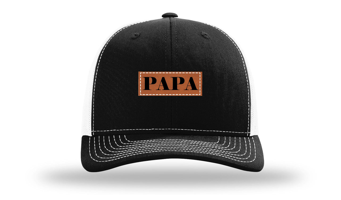Papa Leather Patch Richardson 112 Hat