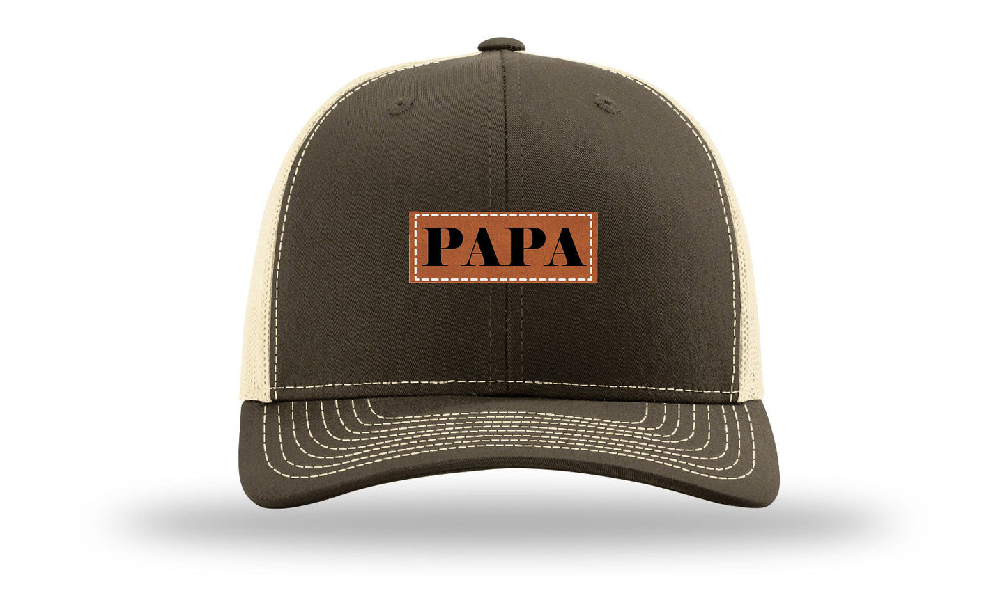 Papa Leather Patch Richardson 112 Hat