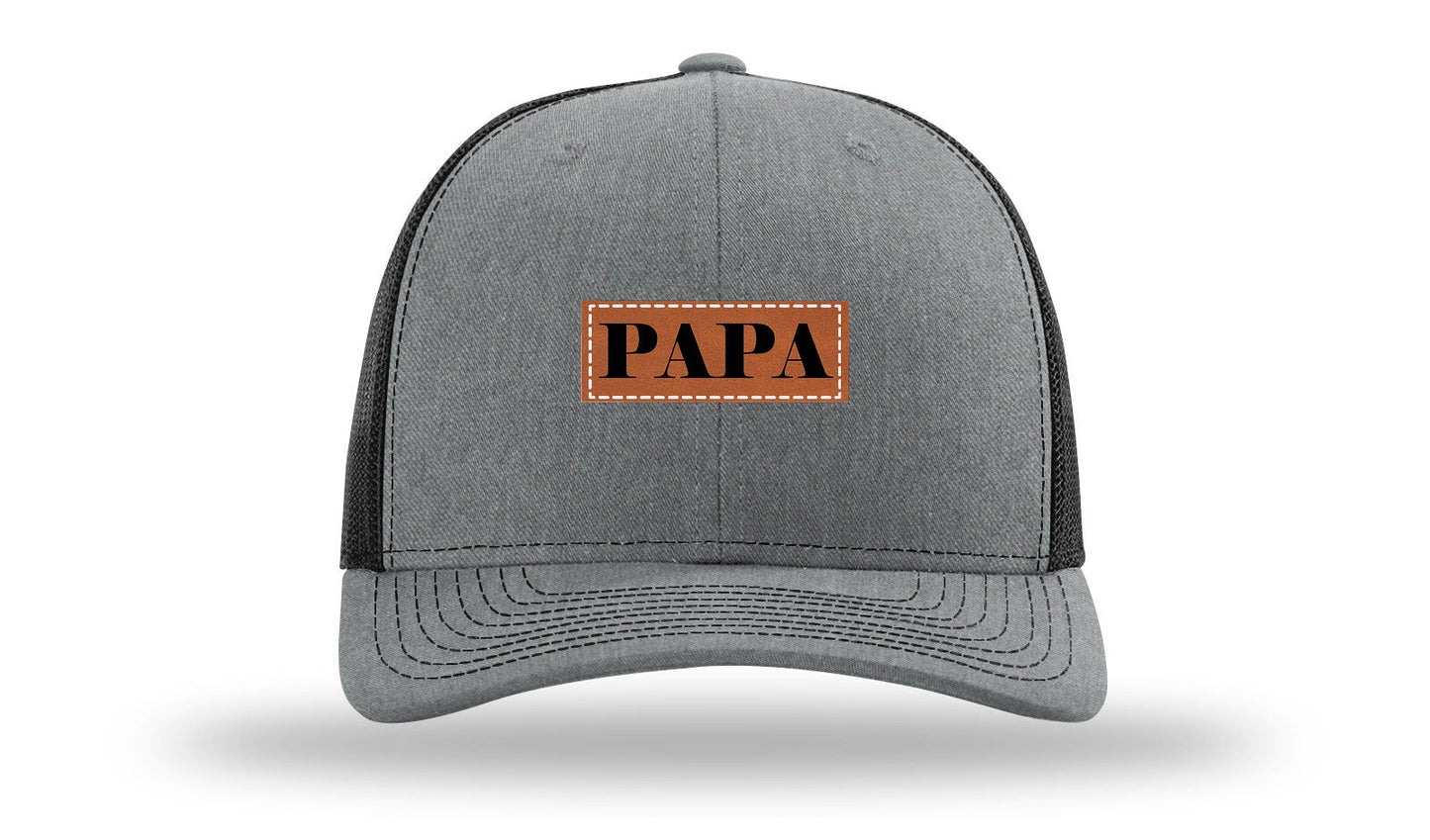 Papa Leather Patch Richardson 112 Hat