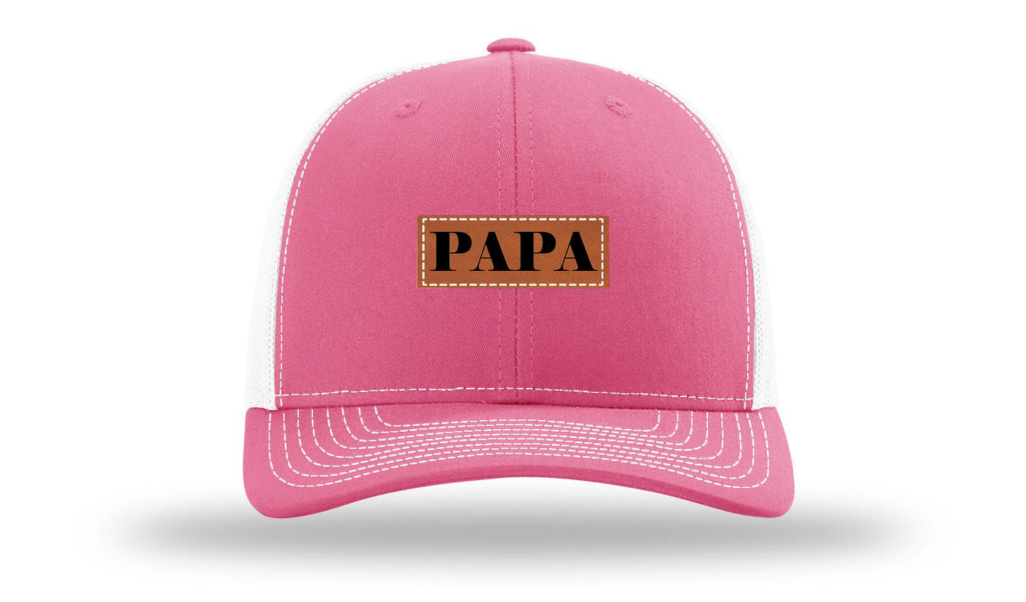 Papa Leather Patch Richardson 112 Hat