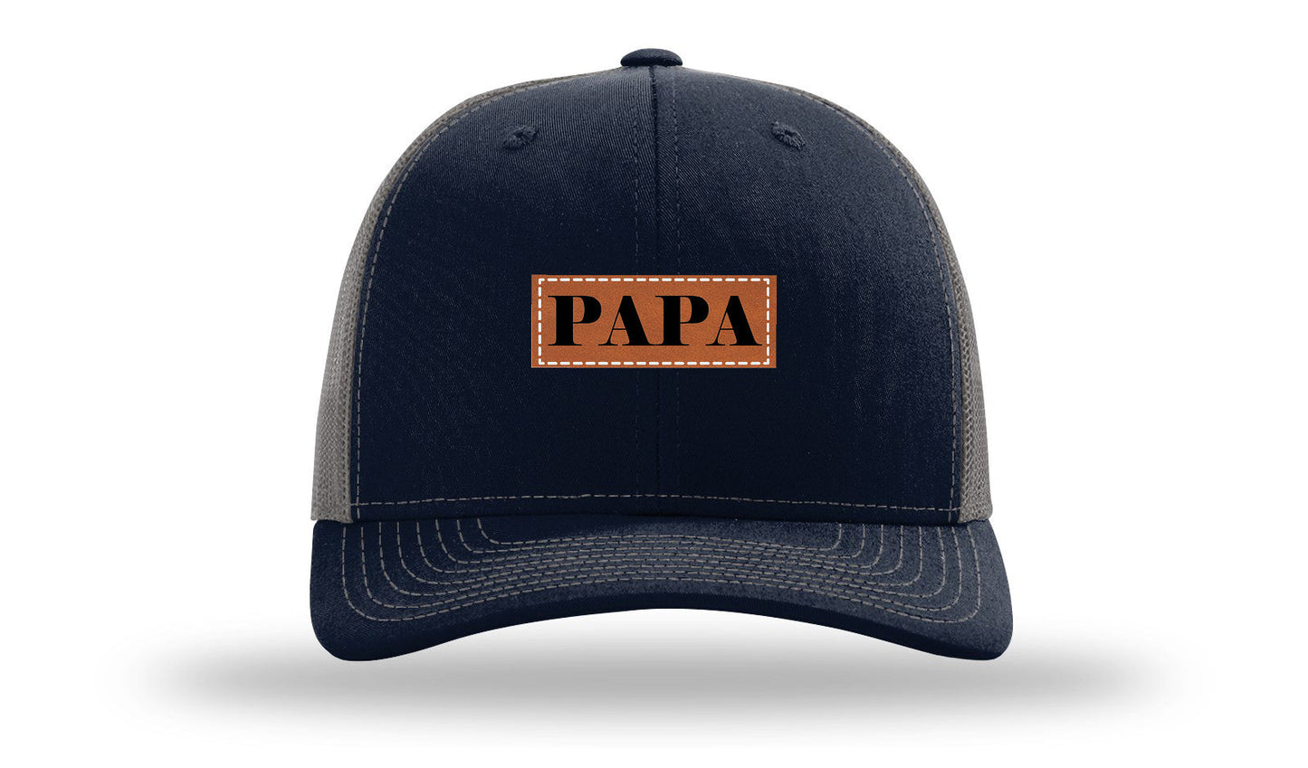 Papa Leather Patch Richardson 112 Hat
