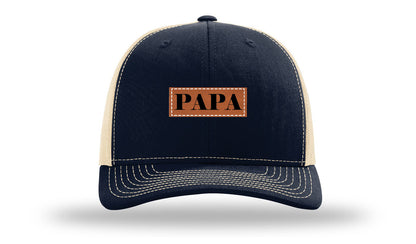Papa Leather Patch Richardson 112 Hat