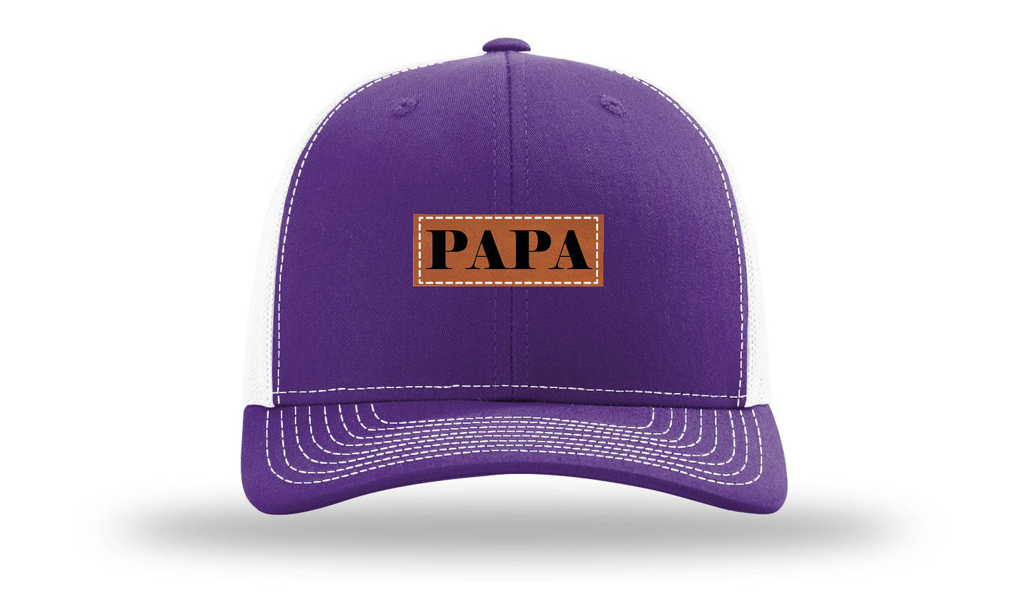 Papa Leather Patch Richardson 112 Hat