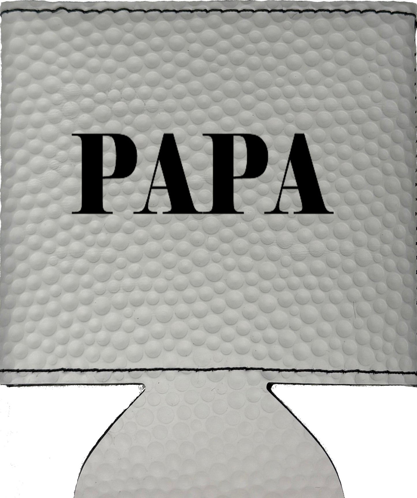 Papa Magnetic Leather Koozie-Golf Ball