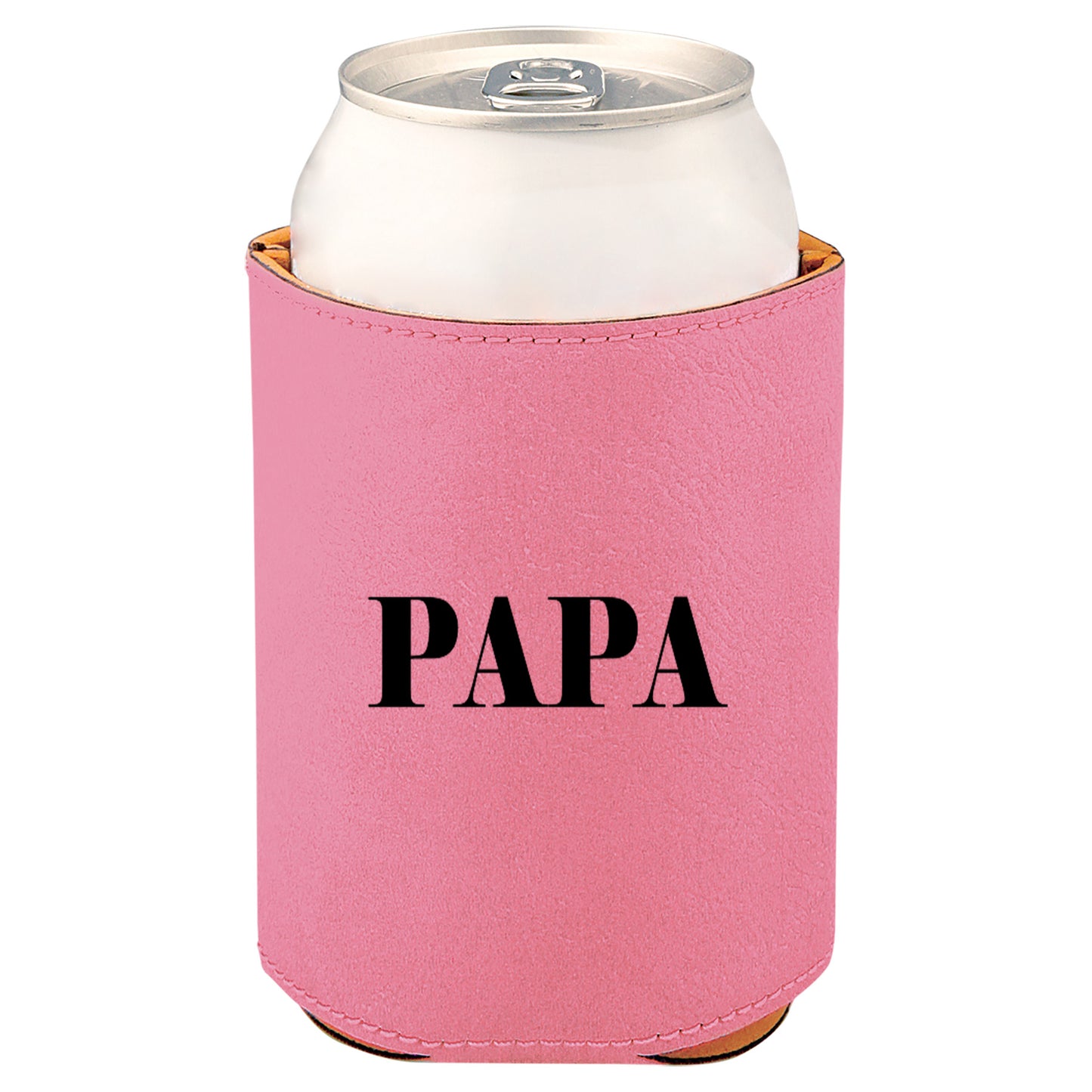 Papa Leatherette Koosie-Pink
