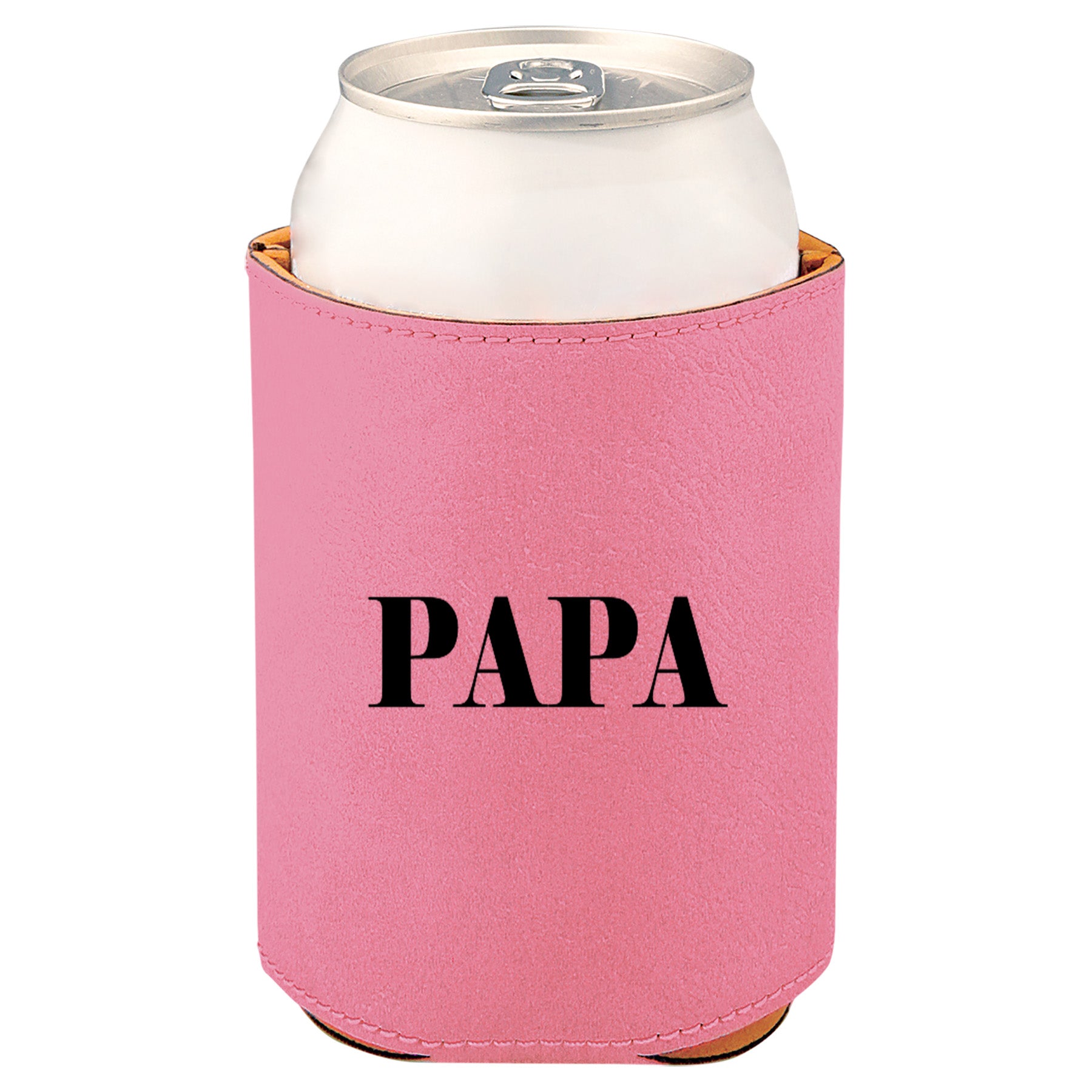 Papa Leatherette Koosie-Pink