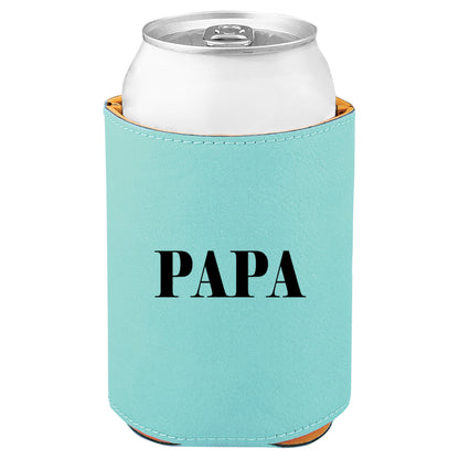 Papa Leatherette Koosie-Teal