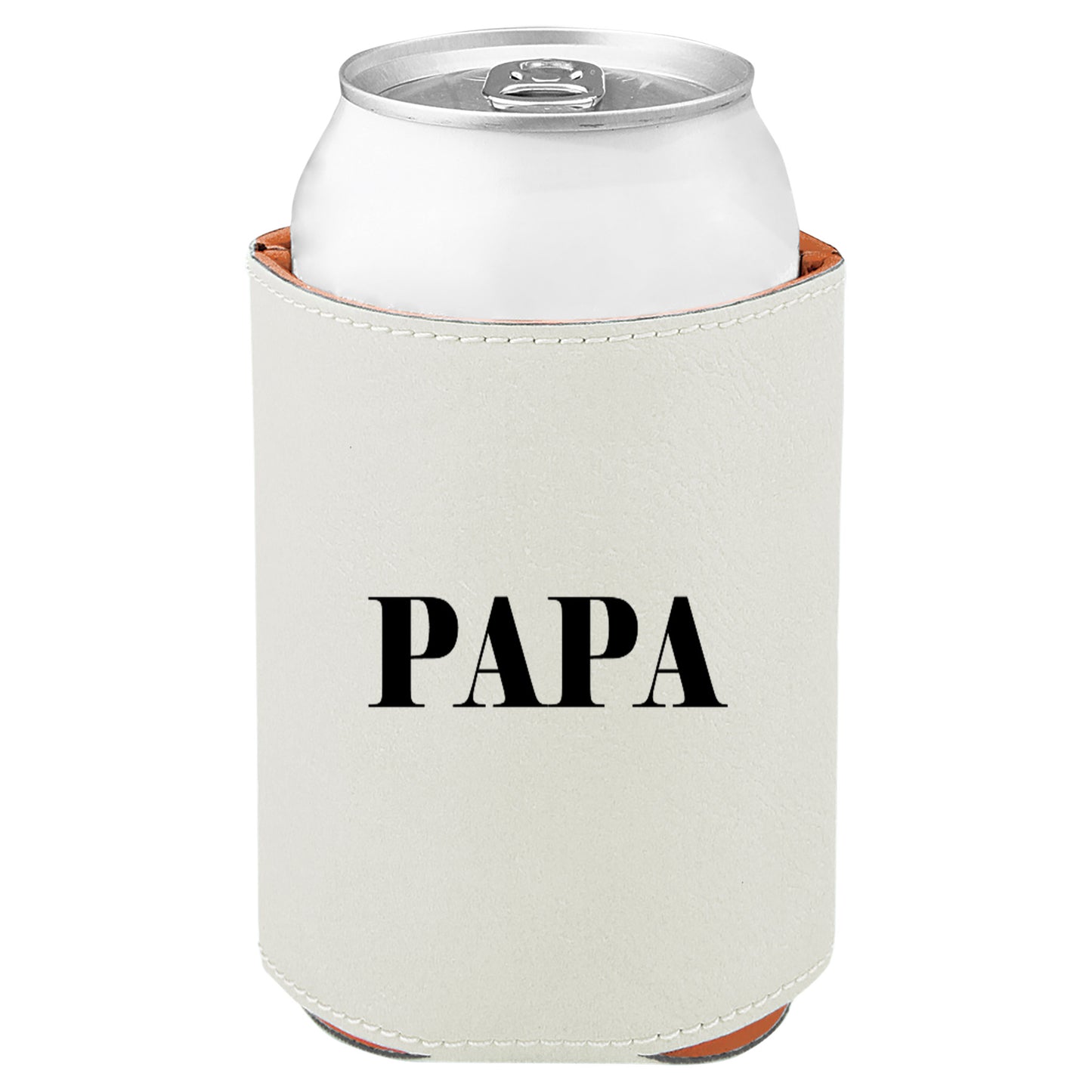 Papa Leatherette Koosie-White