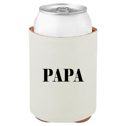 Papa Leatherette Koosie-White