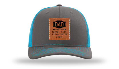 Dad Established Leather Patch Richardson 112 Hat