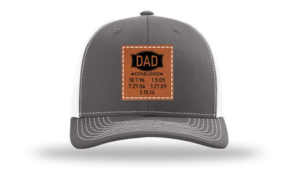 Dad Established Leather Patch Richardson 112 Hat