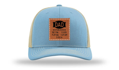 Dad Established Leather Patch Richardson 112 Hat