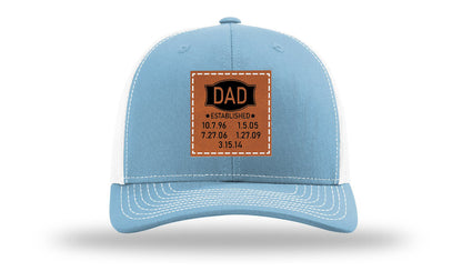 Dad Established Leather Patch Richardson 112 Hat