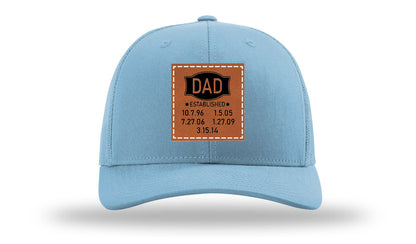 Dad Established Leather Patch Richardson 112 Hat