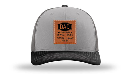 Dad Established Leather Patch Richardson 112 Hat