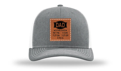 Dad Established Leather Patch Richardson 112 Hat