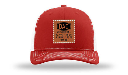 Dad Established Leather Patch Richardson 112 Hat