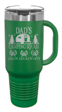 Load image into Gallery viewer, Dad Camping Squad 40oz Handle Mug Laser Engraved
