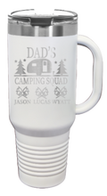 Load image into Gallery viewer, Dad&#39;s Camping Squad 40oz Handle Mug Laser Engraved
