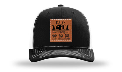 Dad's Camping Squad Leather Patch Richardson 112 Hat