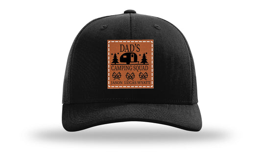 Dad's Camping Squad Leather Patch Richardson 112 Hat