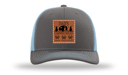 Dad's Camping Squad Leather Patch Richardson 112 Hat