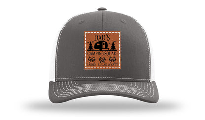 Dad's Camping Squad Leather Patch Richardson 112 Hat