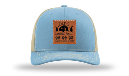 Dad's Camping Squad Leather Patch Richardson 112 Hat