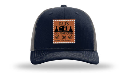 Dad's Camping Squad Leather Patch Richardson 112 Hat