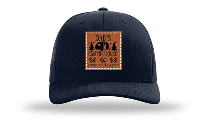 Dad's Camping Squad Leather Patch Richardson 112 Hat