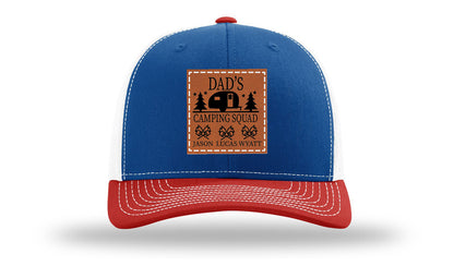 Dad's Camping Squad Leather Patch Richardson 112 Hat