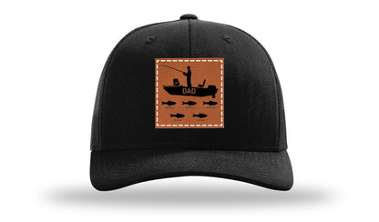 Dad's Fishing Boat Leather Patch Richardson 112 Hat