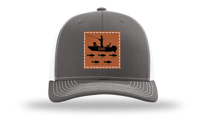 Dad's Fishing Boat Leather Patch Richardson 112 Hat