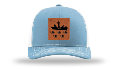 Dad's Fishing Boat Leather Patch Richardson 112 Hat