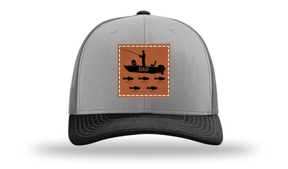 Dad's Fishing Boat Leather Patch Richardson 112 Hat