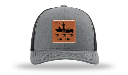 Dad's Fishing Boat Leather Patch Richardson 112 Hat