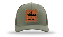 Load image into Gallery viewer, Dad&#39;s Fishing Boat Leather Patch Richardson 112 Hat
