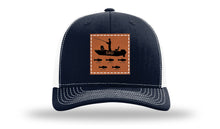 Load image into Gallery viewer, Dad&#39;s Fishing Boat Leather Patch Richardson 112 Hat
