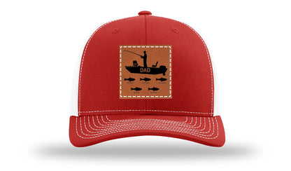Dad's Fishing Boat Leather Patch Richardson 112 Hat
